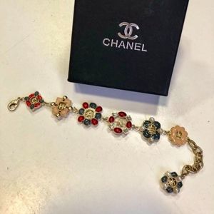 💠CHANEL MULTI COLOR LOGO CHARM BRACELET💠